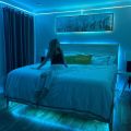 WiFi RGBic led strip light App Control Music Sync Sound Sensor LED Strip Light With Million Colors Led Lights For Bedroom, Kitchen, Tv, Party -  Rgbic Light. 