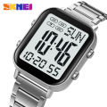 SKMEI Genuine Men's Electric Watch Life Waterproof Stainless Steel Watch Clock EL Luminous Countdown Double Time 2259. 