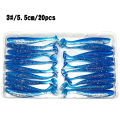 20Pcs 5.5cm Luminous  Soft Silicone Artificial Lure Wobbler Fish Swim Bait. 
