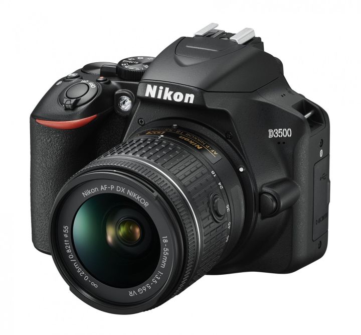 Nikon - D3500 DSLR Camera with AF-P DX NIKKOR 18-55mm f/3.5-5.6G VR Lens - Black