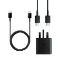 Samsung 45W Power Adapter 3 Pin Charger Super Fast Charging Supported With 5A Type-C to C Cable and NFC Verification EP-T4511. 
