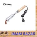 Soldering Iron Kit, 1 Piece 220V Electric Soldering Iron Beautiful Welded Chisel Pointed Wood Handle Good Soldering Tool Fast Heating Time. 