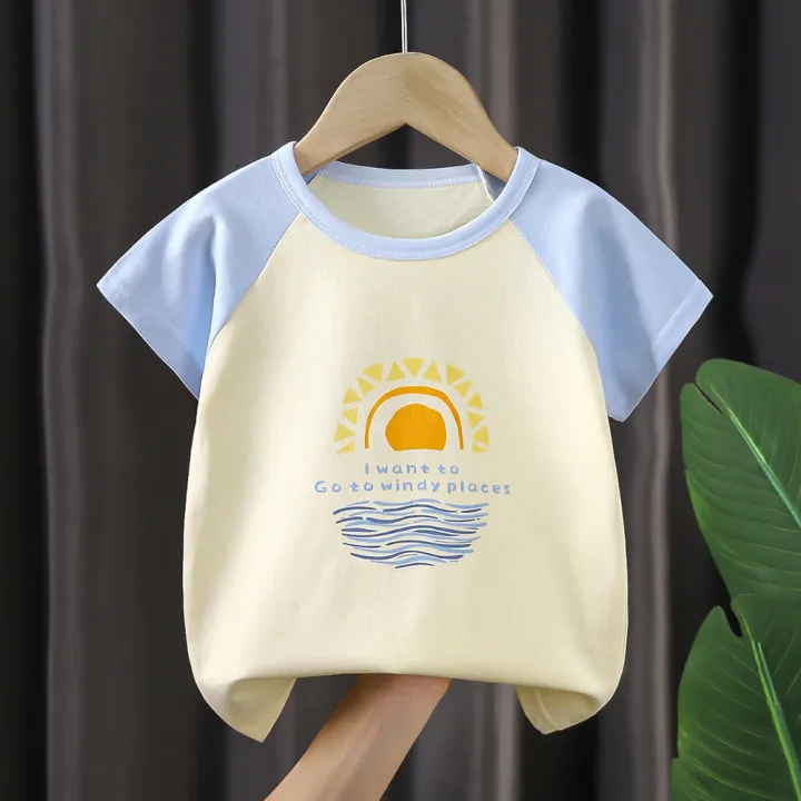 Elegantstunning%20Children%20Short%20Sleeve%20Tops%20Cartoon%20Printing%20Round%20Neck%20T-shirt%20Summer%20Breathable%20Cotton%20Shirt%20For%20Boys%20Girls%20-%20Image%203