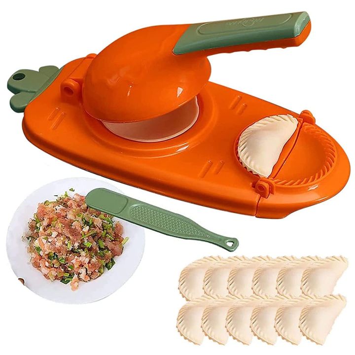 2 in 1 Dumpling Maker, Kitchen Dumpling Baking Pastry Making Tool, Manual Artifact for Pressing Dumpling Wrapper Mould Dough Press Maker