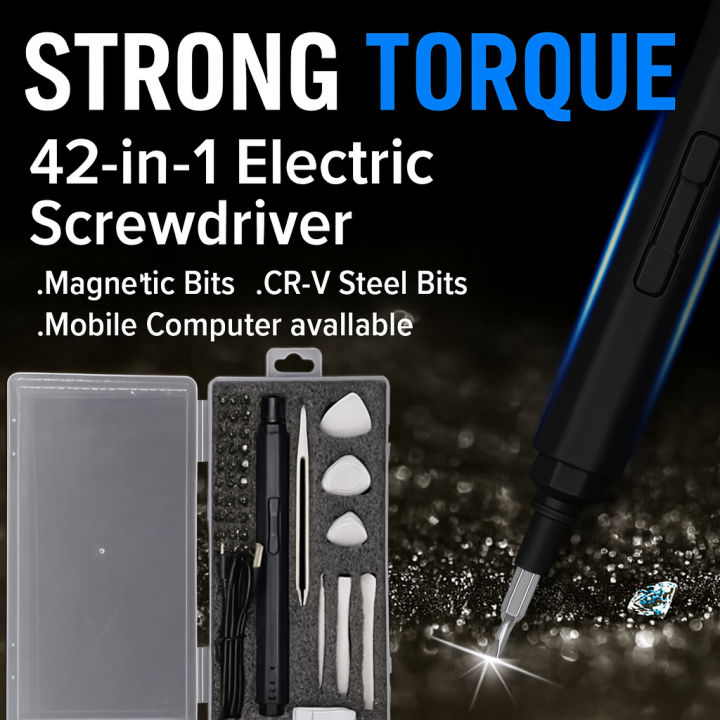 🛠️ 42‑in‑1 Precision Electric Screwdriver Set – Power, Accuracy & Convenience in One Kit!