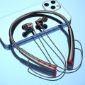 Mihone Small for IP Sports Headphones Noise Cancelling Headphones with Microphone Long Battery Life Wireless Headphones Neckband Bluetooth 5.2. 