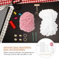 DIY Yarn Bag Purse Making Kit Crafting Supplies Material Handmade Accessory Cotton Woven. 