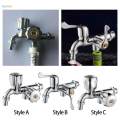 Washing Machine Bathroom Faucet Kitchen Sink Faucet Double Spout Double Switch Faucet Sink for Pool Kitchen. 
