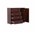 MDF Melamine Board Wardrobe4 Large Drawer And 1 Door Cabinet by Furnisha Decor premium Quality Cupboard Wardrobe.