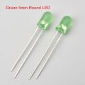 50Pcs-5mm Colorful GREEN LED 5mm Round LED Light Emitting Diode Basic Green Light Bulbs For Electronics Project Indicator Front Panels LED Light DIY - Rgb Light.
