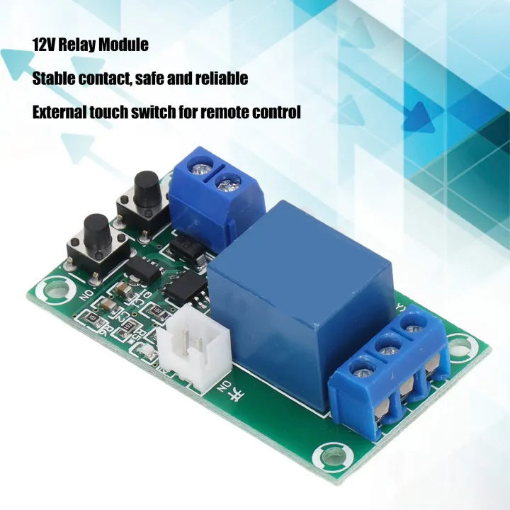 2X%2012V%20Single%20Channel%20RS%20Trigger%20Circuit%20On%20Off%20Relay%20Module%20Motor%20Relay%20Module%20-%20Image%202