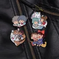 【Universal Car Parts Store】Spirited Away Movie Pins Howl Sofia Ghibli Brooch Lape Badges Miyazaki Hayao Jewelry. 