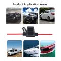 5PCS 10 Gauge AWG Fuse Holder Waterproof Inline Fuse Box Dustproof Inline Fuse Box Metal for Car Boat Suv.