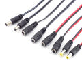 10pcs 12V AC DC Male Jack Adapter Power Cable Connectors Cords DC Female Wire for LED Strip Light Lamp CCTV Camera. 