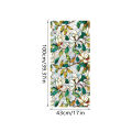 GC Static Cling Decorative Window Film, Vivid Plant Flower Stained Glass Window Decals Sticker Non-Adhesive, Sunscreen Window Clings For Living Room Kitchen.