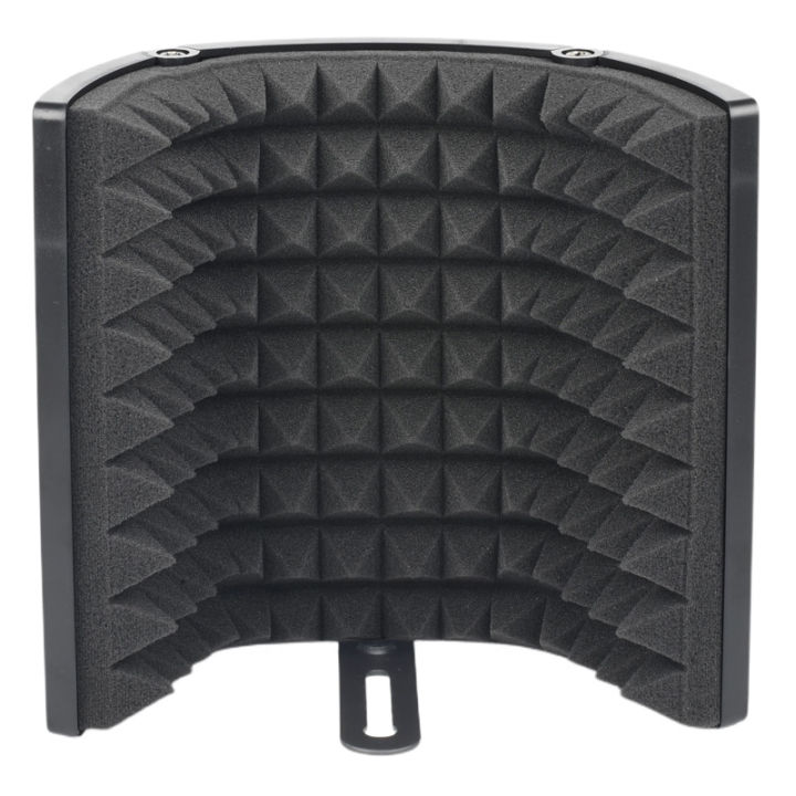 LOMEHO 3 Panels Microphone Isolation Windscreen Shield Foldable Studio Acoustic Screen Foam for Recording Live Broadcast LO-PS58