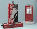 LVEIO LV-CC19 Universal Mini Aluminum Electric 2 USB Car Charger with Type-C Cable by starry. 