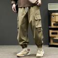 Summer Trousers Comfortable Cargo Pants Streetwear Dress-up Cool Deep Crotch Summer Trousers. 