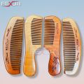 Wooden Hair Combs Handle Shape -1pcs.