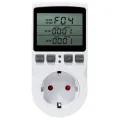 【YIYANGMAOYI111】Multi-Function Thermostat Temperature Controller Outlet Timer Switch Heating Cooling Timing Mode EU Plug. 