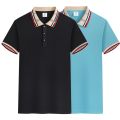 Men's LapelpoloSummer Breathable Casual Shirt Young and Middle-Aged Fashion Jacquard Collar Temperament Shirt. 