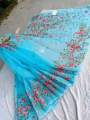 Exclusive Designer Hand-Printed Half Silk Saree for Women. 