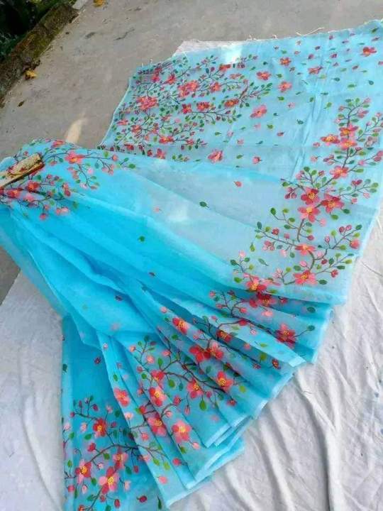 Exclusive%20Designer%20Hand-Printed%20Half%20Silk%20Saree%20for%20Women%20-%20Image%202