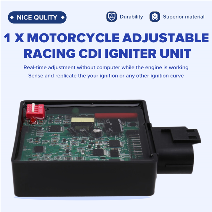 Adjustable%20Racing%20CDI%20Igniter%20Unit%20for%20CLICK%20110%20Vario%20110%20KARBU%20Speed%20Limit%20Ignition%20CDI%20with%20Dial%20Adjustable%2012-Pin%20AC%20Ignition%20-%20Image%206
