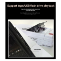 Retro Cassette Recorder and Player Supports Internal and External Recording and USB Transcription. 