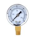 Pressure Gauge - 0 ~ 30 psi 0 ~ 2 bar Mini Dial gauge compressor meters hydraulic pressure gauge Gage double scale Black. 