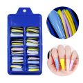 100pcs Long Ballerina False Nail Press On Nails Matte Acrylic Extension Coffin Forms Nail Tips Gel Nail Polish Artificial Nail. 