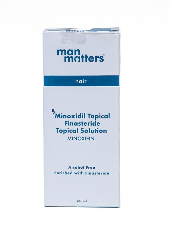 Man Matters Minoxidil 5% + 0.1% Finasteride Topical Solution - Minoxifin 60ml (seal open packet)