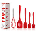 5 Pieces In 1 Set Cooking Tools Kitchenware Soft Silicone Kitchen Tools Utensil Set Kitchen Accessories. 