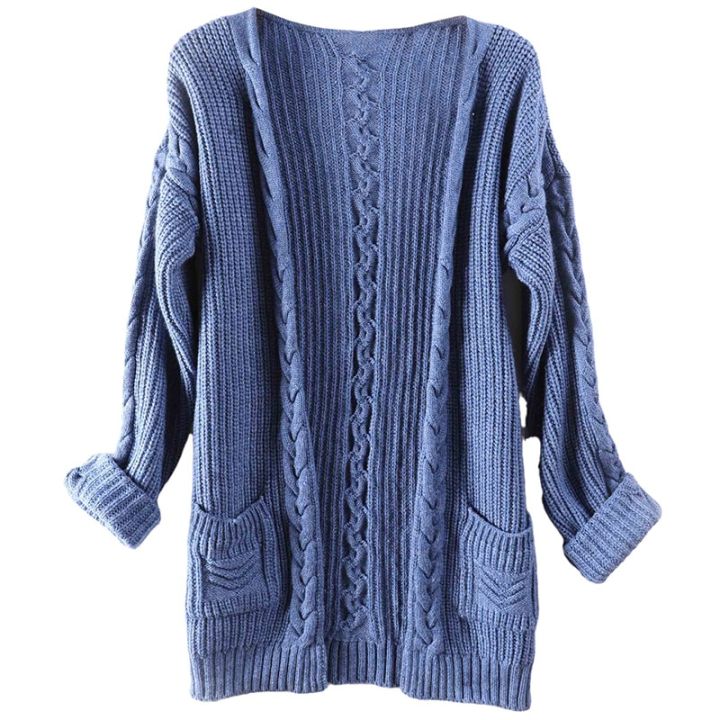 Women%20Cardigan%20Vintage%20Cashmere%20Sweater%20Wool%20Fall%20Winter%20Thick%20Warm%20Soft%20Knit%20Cable%20Oversized%20Long%20Cardigan%20Women%20Long%20Sweater%20-%20Image%203