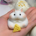 Taba Squishy Toy Mochi Toy Mushy Silicone Fuzzy Cute Hamster Handmade Squishy Toy Tabby Hamster Stress Release Hand Relax Gift.