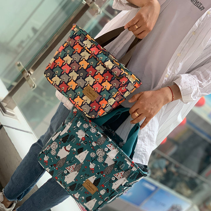 Waterproof Thick Aluminum Foil Insulated Lunch Box Bag Office