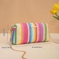 Straw Straw Bag Trendy Rattan Bag Beach Bag for Travel Shoulder Bag Women’s Accessory Beachwear Fashion Item. 