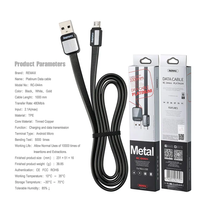 Remax%20Metal%20Micro%20USB%20Platinum%20Data%20Cable%20RC-044m%20Black%20Color%20-%20Image%203