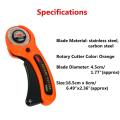 45mm Sharp Round Rotary Cutter Sewing Quilting Roller Fabric Cutting Craft Tool. 
