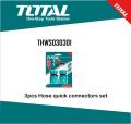 TOTAL 3pcs Hose Quick Connectors Set (Suitable for all TOTAL High Pressure Washers) THWS030301. 