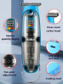 Kemei Professional Electric Trimmer Rechargeable Cordless Hair Clipper for Men Salon Barber Hair Cutting Machine km-2258. 