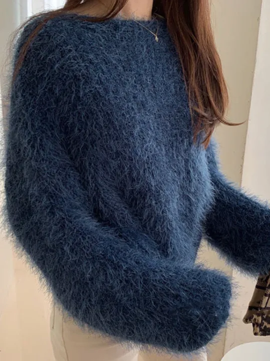 Lantern%20Sleeve%20Knitted%20Mohair%20Sweater%20Women%20Pullover%20Lazy%20Oaf%20Ladies%20Jumpers%20Tops%20Femme%20Korean%20Casual%202022%20Autumn%20Pull%20Femme%20-%20Image%207