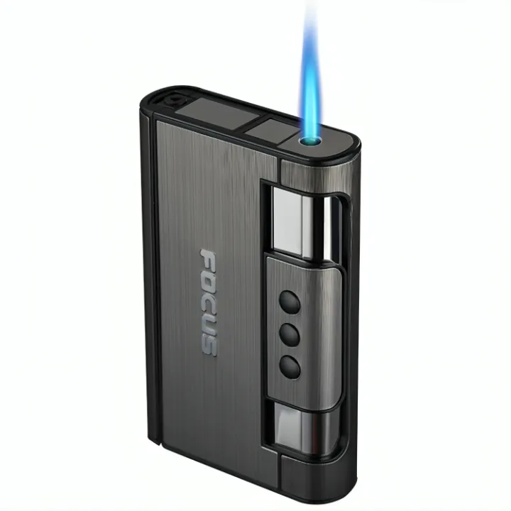 New%202%20In%201%20Automatic%20Cig@%20arette%20Box%20with%20Lig@hter%20Metal%20-%20Image%202