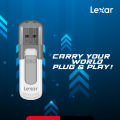 Lexar JumpDrive V100 128GB USB 3.0 Pen Drive with Protective Cap - Plug-and-Play - PC/Mac Compatible. 