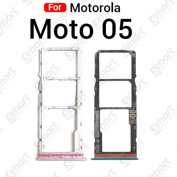 For Motorola Moto G05 Sim Tray Micro SD Card Slot with Sim Ejector Pin Replacement Parts