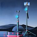 Q185 Intelligent Face Tracking Selfie Stick 360 Degree Rotation Ai Gimbal Stabilizer with Remote Shutter Wireless Bluetooth Selfie Stick Tripod for Live Streaming.
