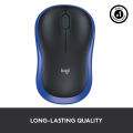 Logitech M185 Wireless Mouse, 2.4GHz with USB Mini Receiver, 12-Month Battery Life, 1000 DPI Optical Tracking, Ambidextrous PC / Mac / Laptop.