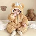 Baby Bear Premium Winter Rompers Hooded Baby Clothes. 