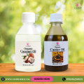 Cosprof Organic Castor and Coconut oil Combo Pack - 200 ml Each.