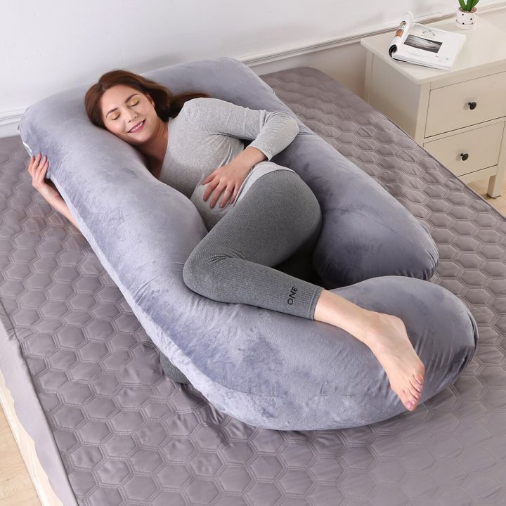 Large%20Size%20Pregnancy%20Pillow%20Gray%20J-Shape%20Pregnant%20Pillow%20Crystal%20velvet%20Full%20Body%20Maternity%20Pillow%20for%20Pregnant%20Women%20-%20Image%203